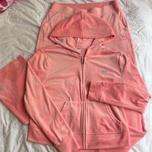 Juicy Couture Coral Velour Hoodie